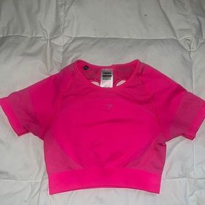 GYMSHARK Short Sleeve Athletic Crop Top